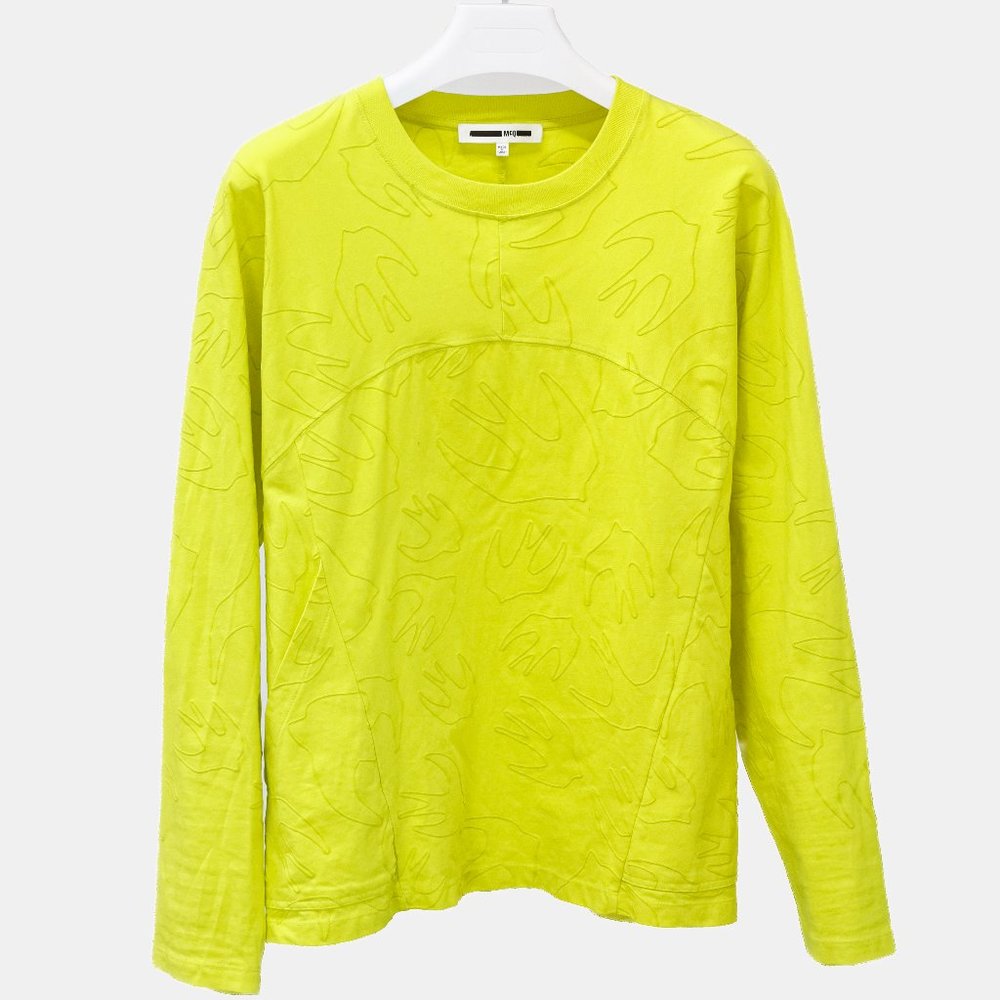 McQ by Alexander McQueen Neon Yellow Swallow Sweatshirt